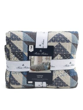 Brooks Brothers Patchwork Quilt set